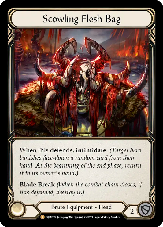 Scowling Flesh Bag Cold Foil DTD200 (Dusk Till Dawn)
