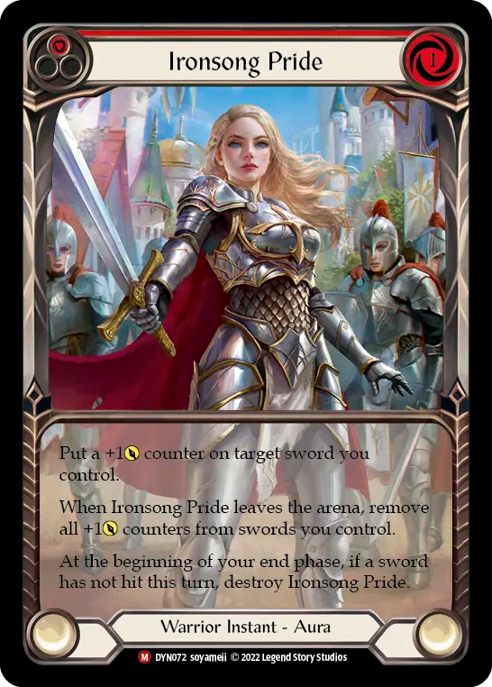 Ironsong Pride Extended Art Rainbow Foil (Red) DYN072 (Dynasty)