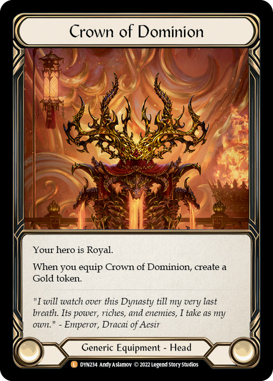Crown of Dominion Rainbow Foil DYN234 (Dynasty)