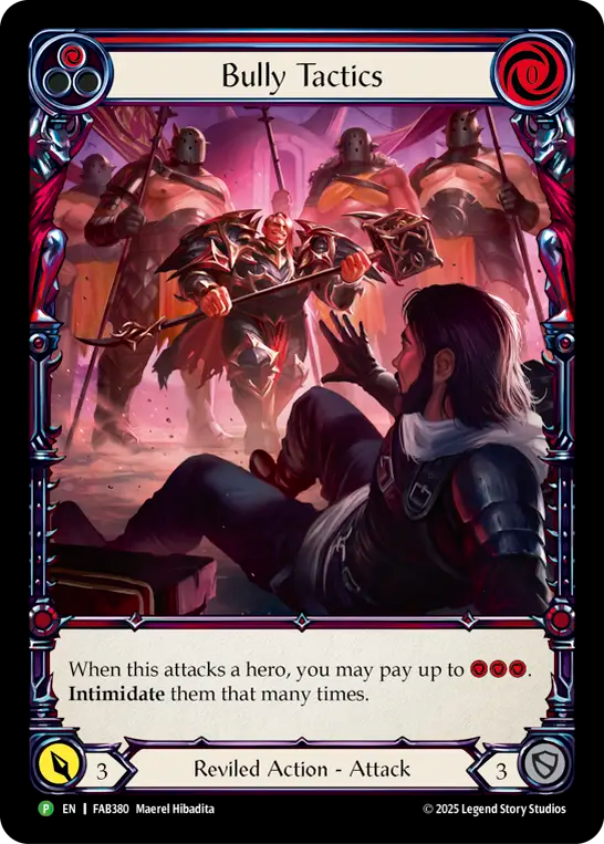 Bully Tactics Extended Art Cold Foil (Red) FAB380 (Promo)