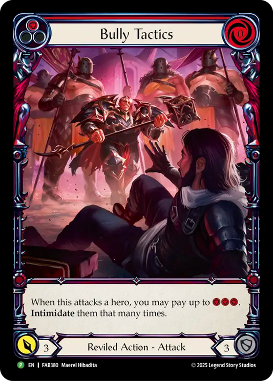 Bully Tactics Extended Art Cold Foil (Red) FAB380 (Promo)