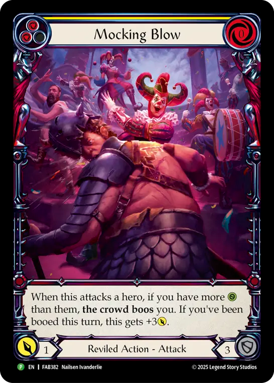 Mocking Blow Extended Art Rainbow Foil (Yellow) FAB382 (Promo)