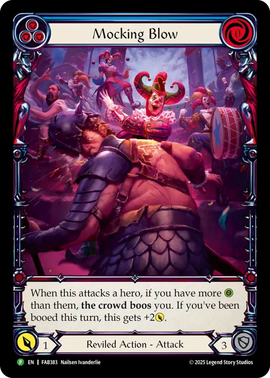 Mocking Blow Extended Art Rainbow Foil (Blue) FAB383 (Promo)
