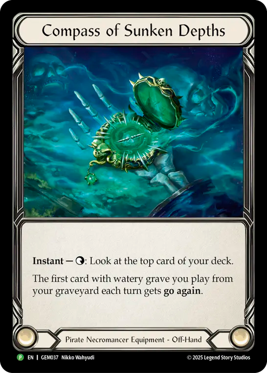 Compass of Sunken Depths Cold Foil GEM037 (Promo)