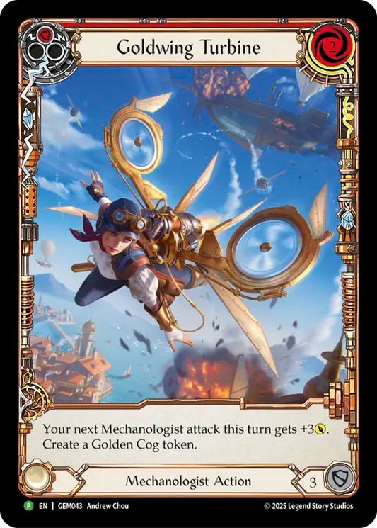 Goldwing Turbine Extended Art Rainbow Foil (Red) GEM043 (Promo)