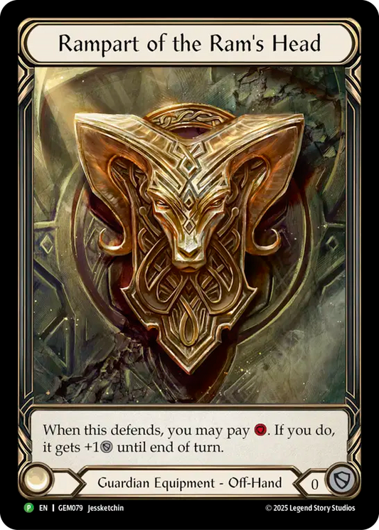 Rampart of the Ram's Head Extended Art Rainbow Foil GEM079 (Promo)