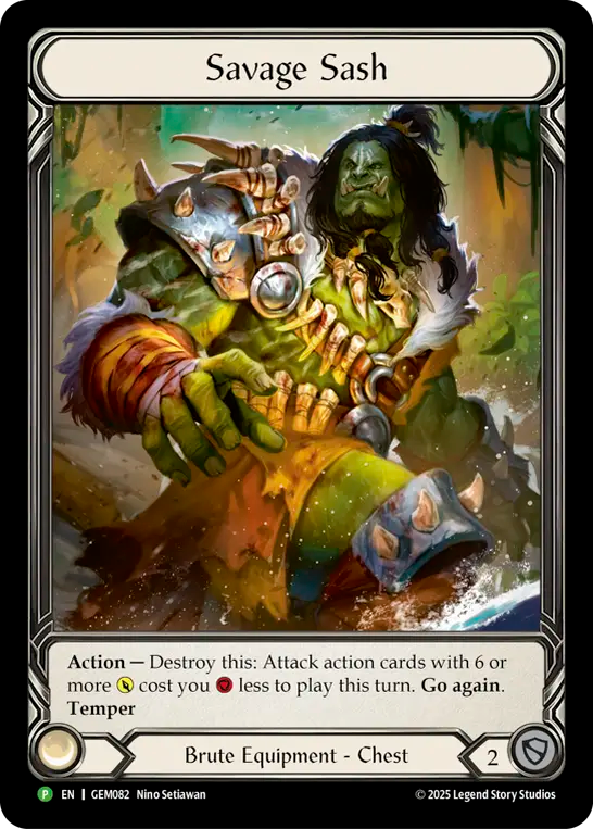 Savage Sash Rainbow Foil GEM082 (Promo)