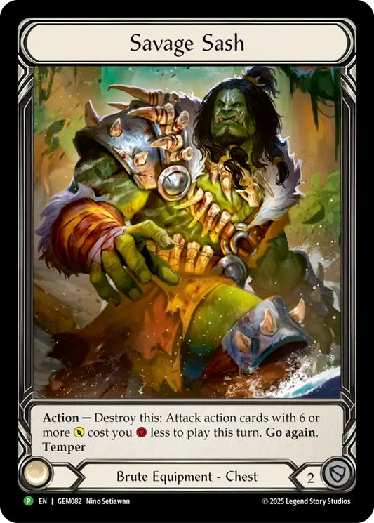 Savage Sash Rainbow Foil GEM082 (Promo)