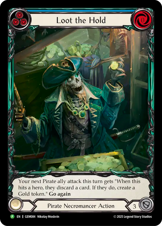 Loot the Hold Extended Art Rainbow Foil (Blue) GEM084 (Promo)