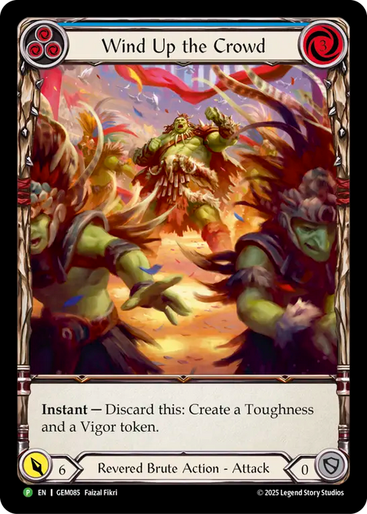 Wind Up the Crowd Extended Art (Blue) GEM085 (Promo)