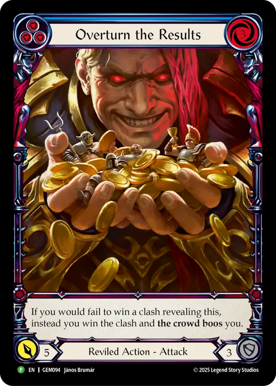 Overturn the Results Extended Art (Blue) GEM094 (Promo)