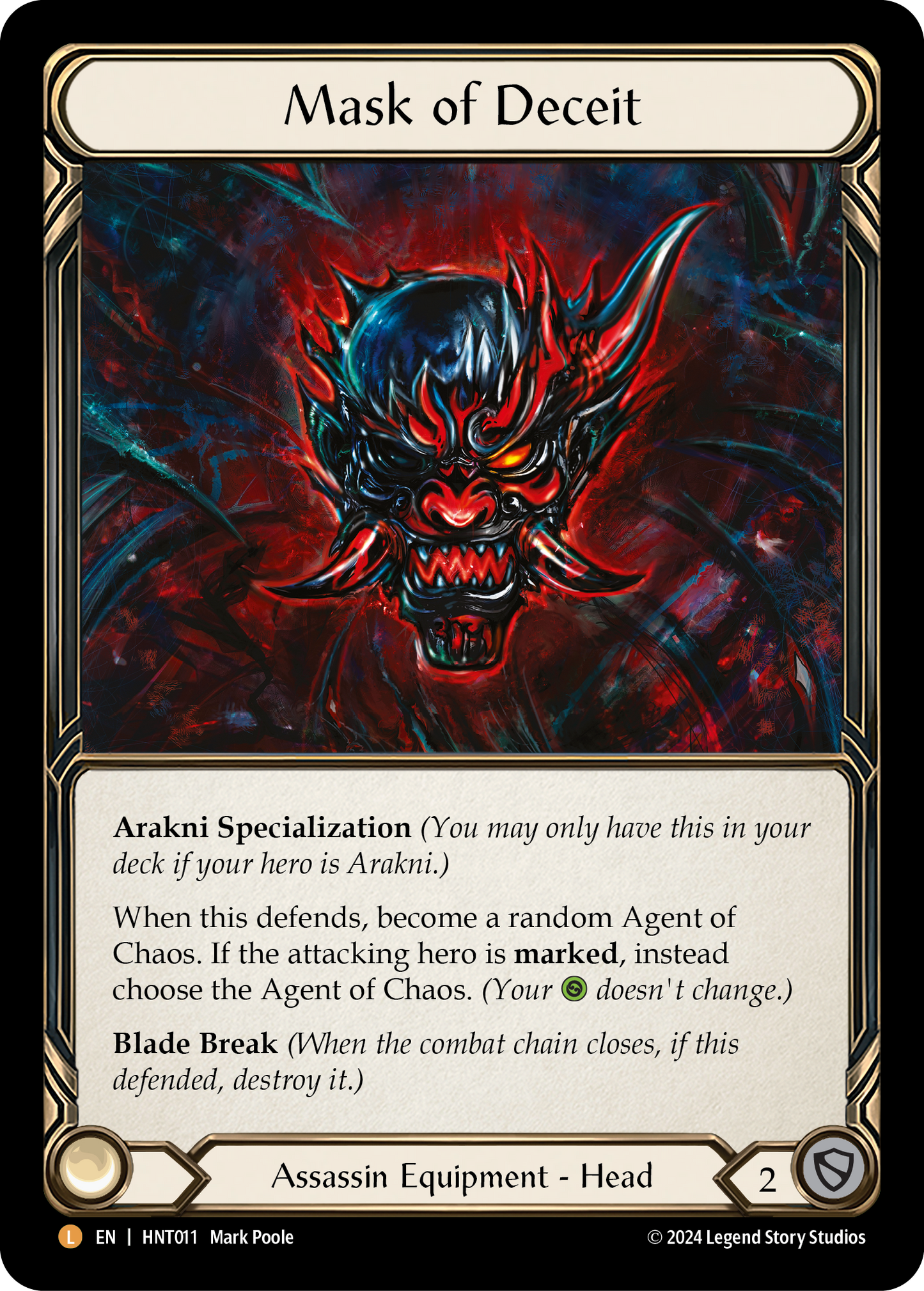 Mask of Deceit Rainbow Foil HNT011 (The Hunted)