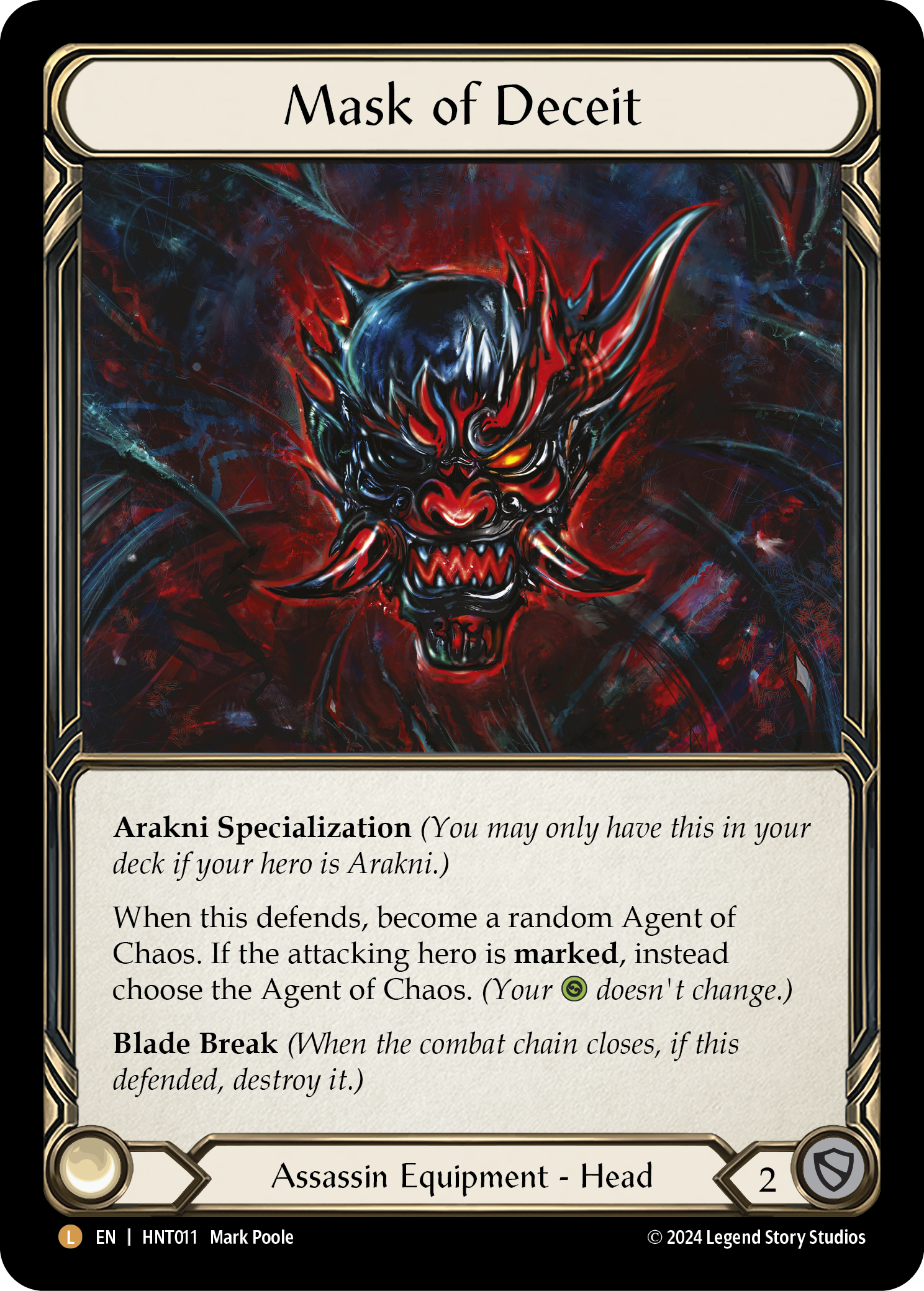 Mask of Deceit Rainbow Foil HNT011 (The Hunted)
