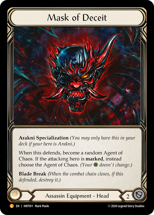 Mask of Deceit Rainbow Foil HNT011 (The Hunted)