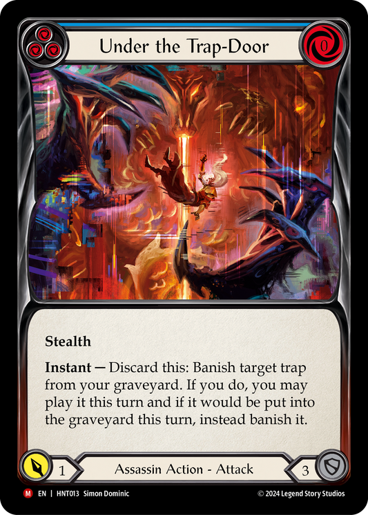 Under the Trap-Door Rainbow Foil (Blue) HNT013 (The Hunted)