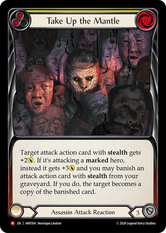 Take Up the Mantle Rainbow Foil (Yellow) HNT014 (The Hunted)