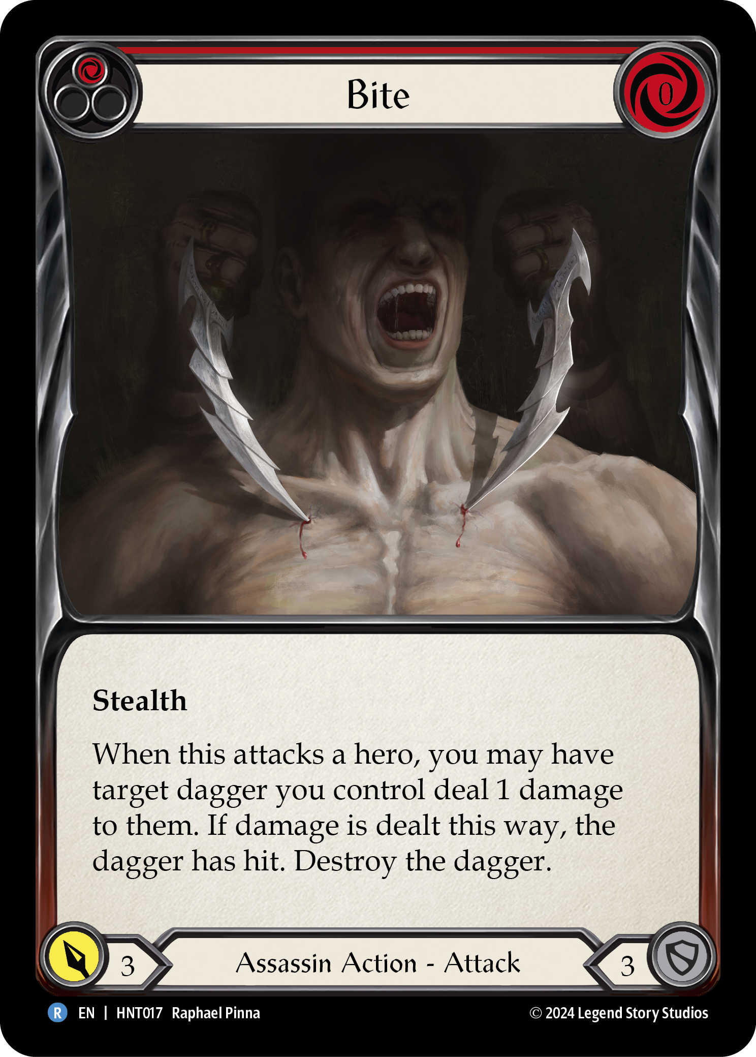Bite Rainbow Foil (Red) HNT017 (The Hunted)