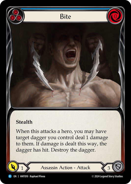 Bite Rainbow Foil (Blue) HNT019 (The Hunted)