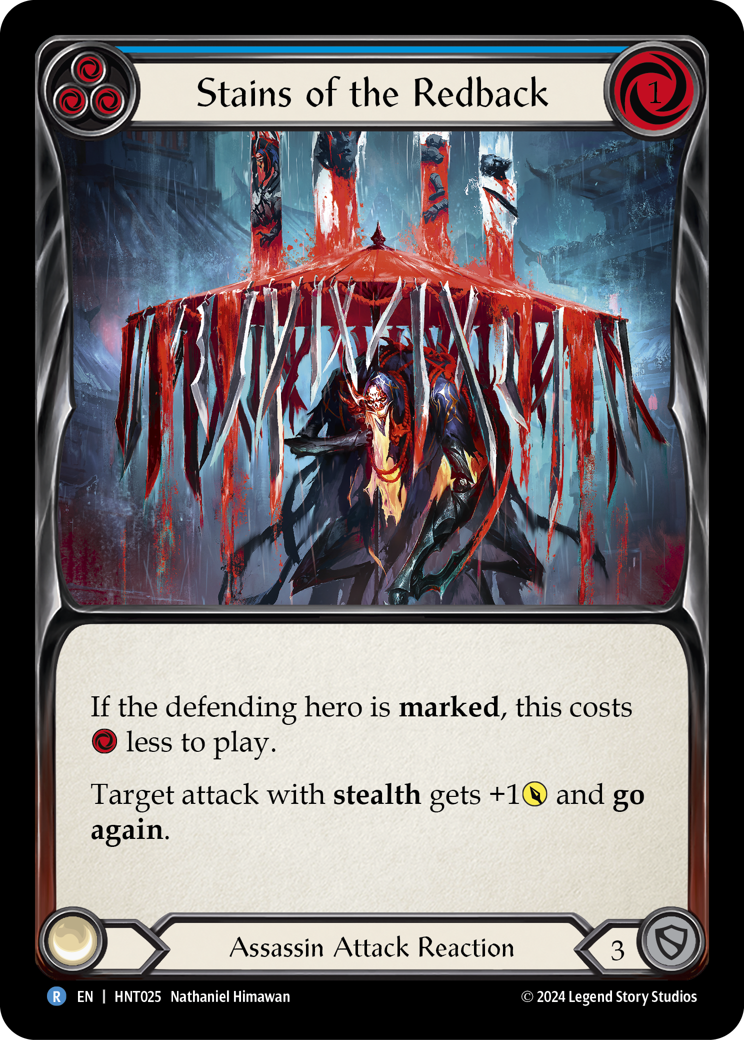 Stains of the Redback (Blue) HNT025 (The Hunted)
