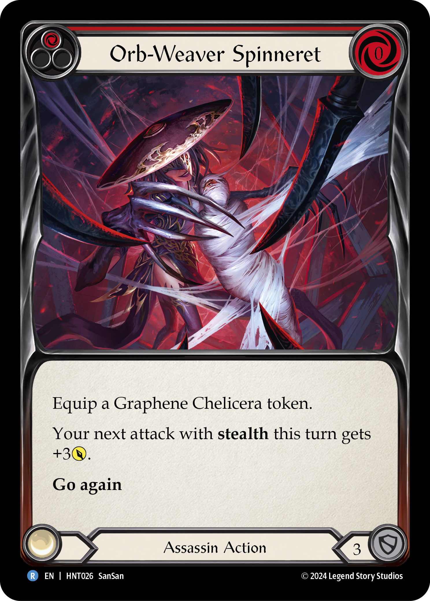 Orb-Weaver Spinneret Rainbow Foil (Red) HNT026 (The Hunted)