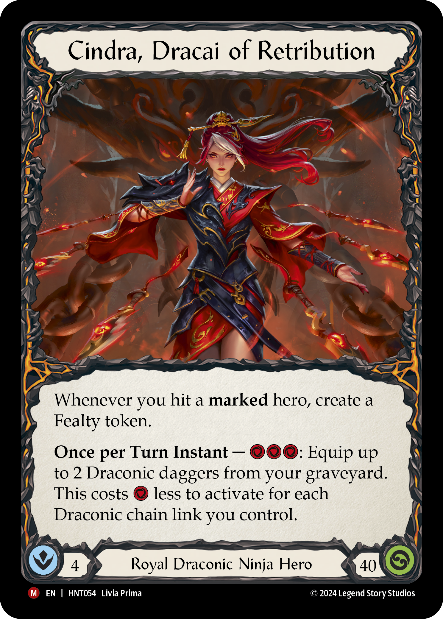 Cindra, Dracai of Retribution HNT054 (The Hunted)