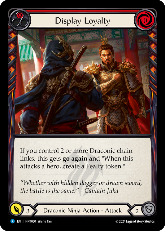 Display Loyalty (Red) HNT060 (The Hunted)