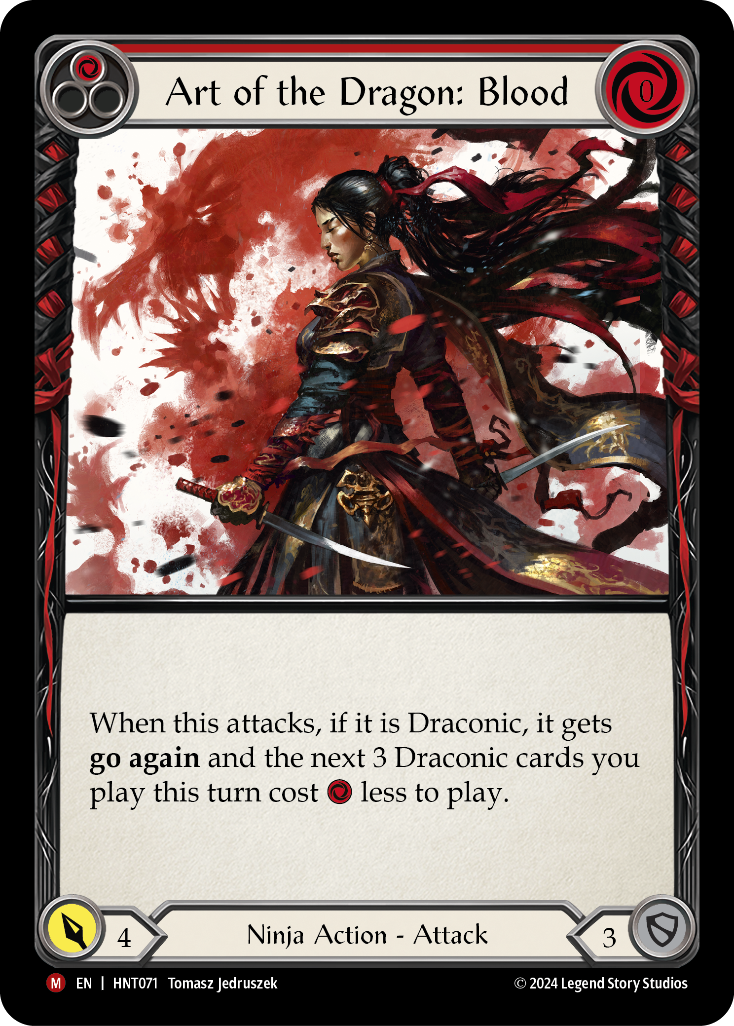 Art of the Dragon: Blood (Red) HNT071 (The Hunted)