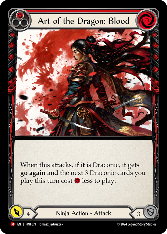Art of the Dragon: Blood (Red) HNT071 (The Hunted)
