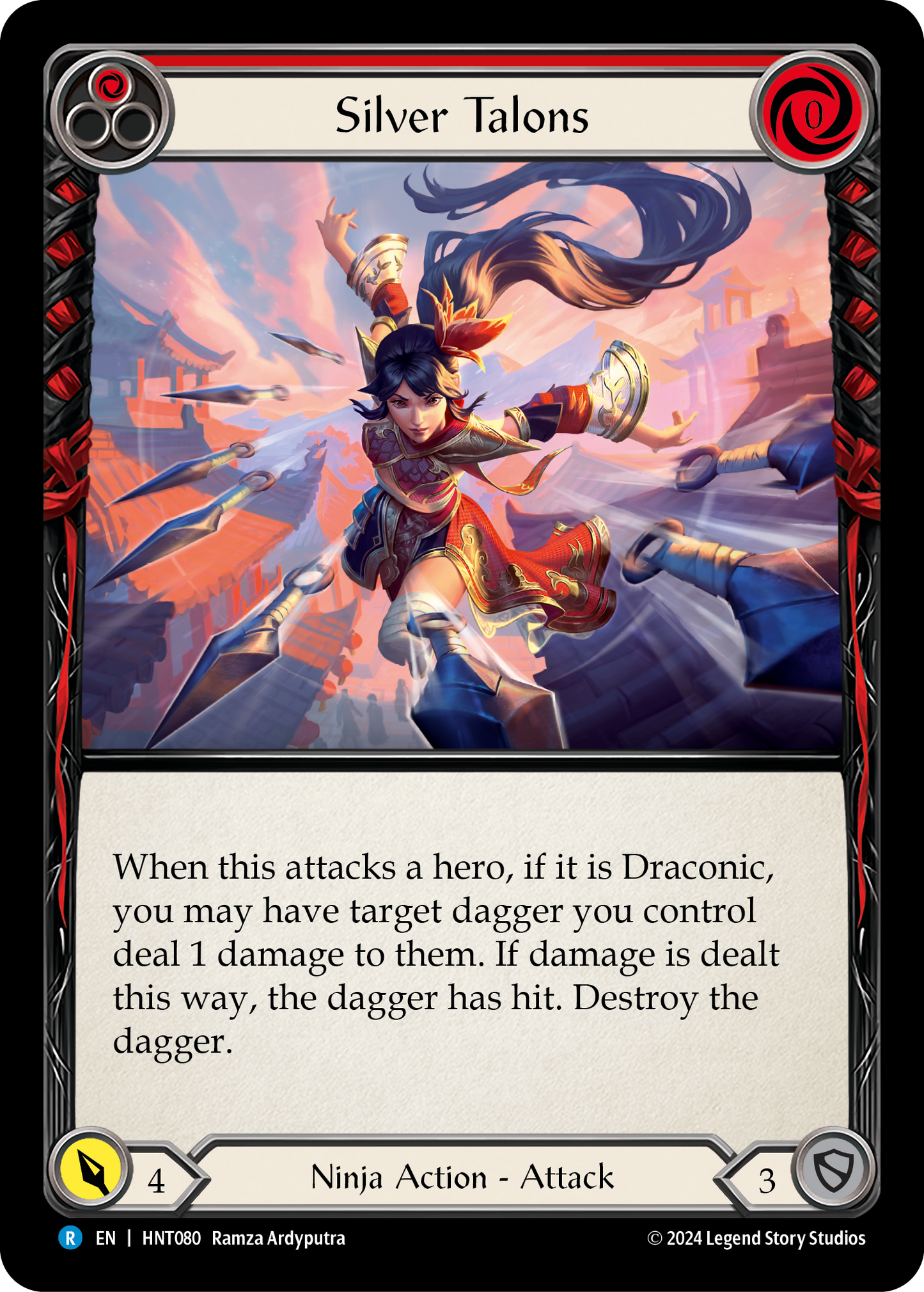 Silver Talons (Red) HNT080 (The Hunted)