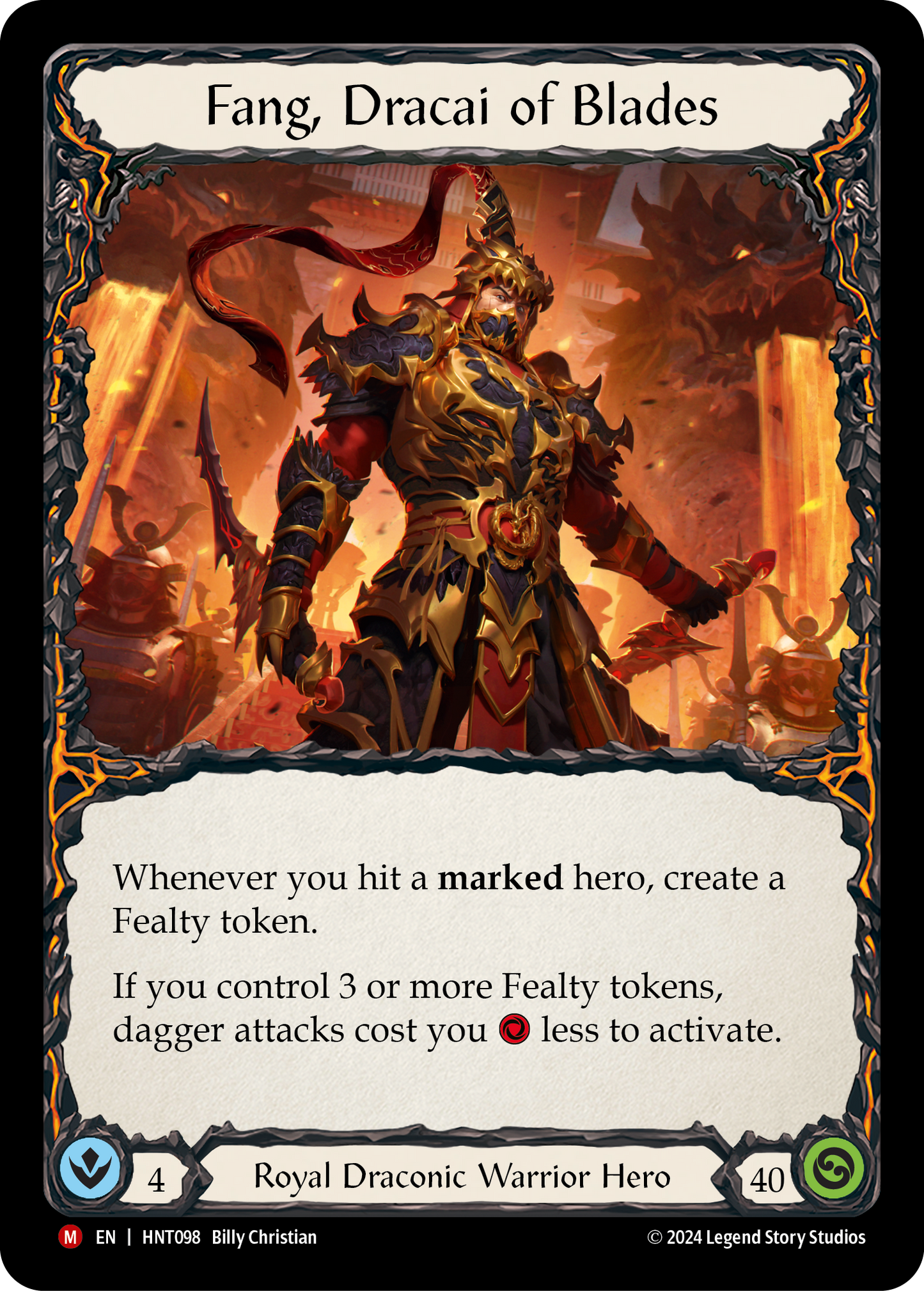 Fang, Dracai of Blades HNT098 (The Hunted)