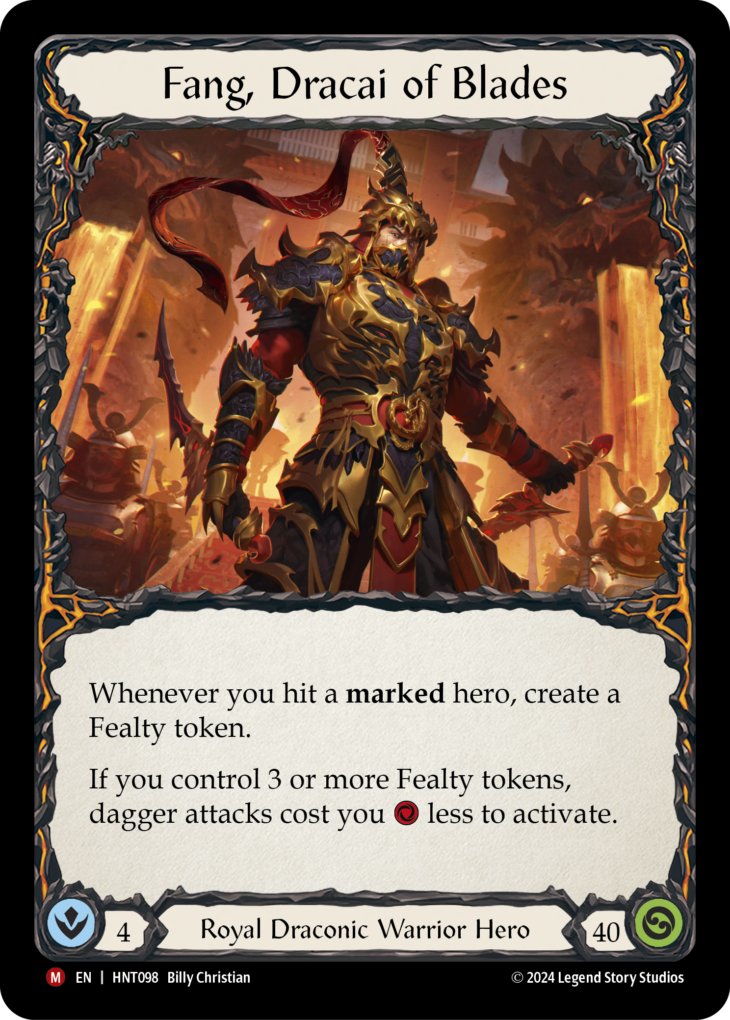 Fang, Dracai of Blades HNT098 (The Hunted)