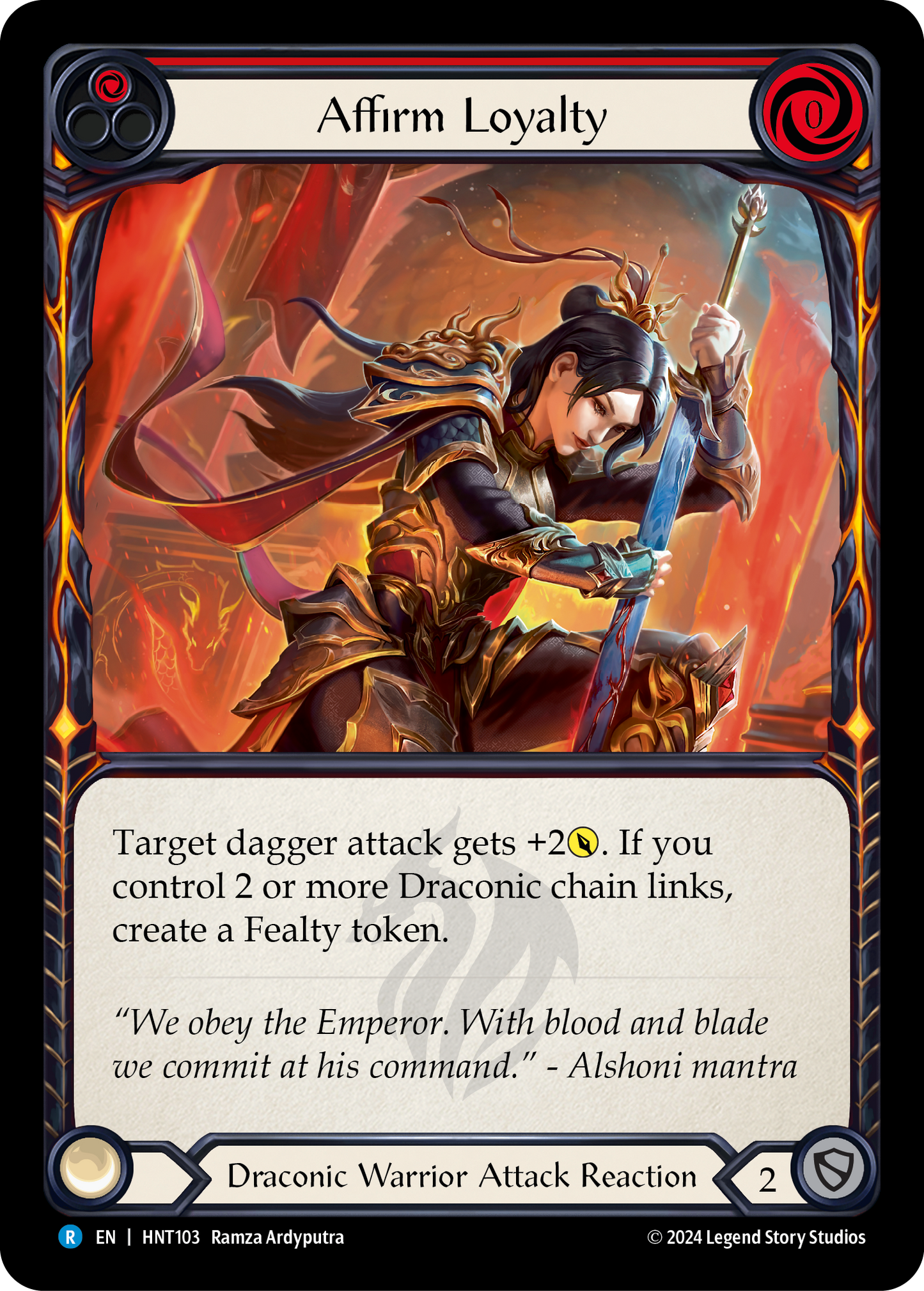Affirm Loyalty Rainbow Foil (Red) HNT103 (The Hunted)