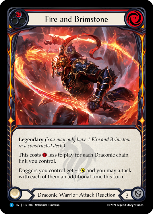 Fire and Brimstone (Red) HNT105 (The Hunted)