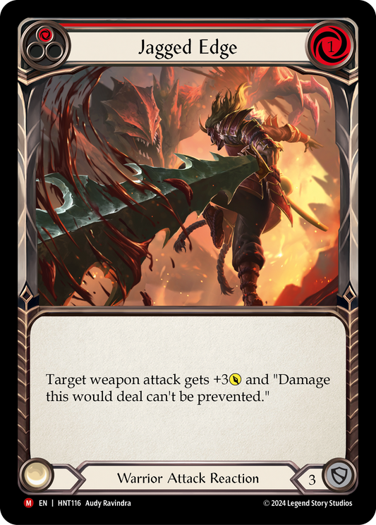 Jagged Edge Rainbow Foil (Red) HNT116 (The Hunted)