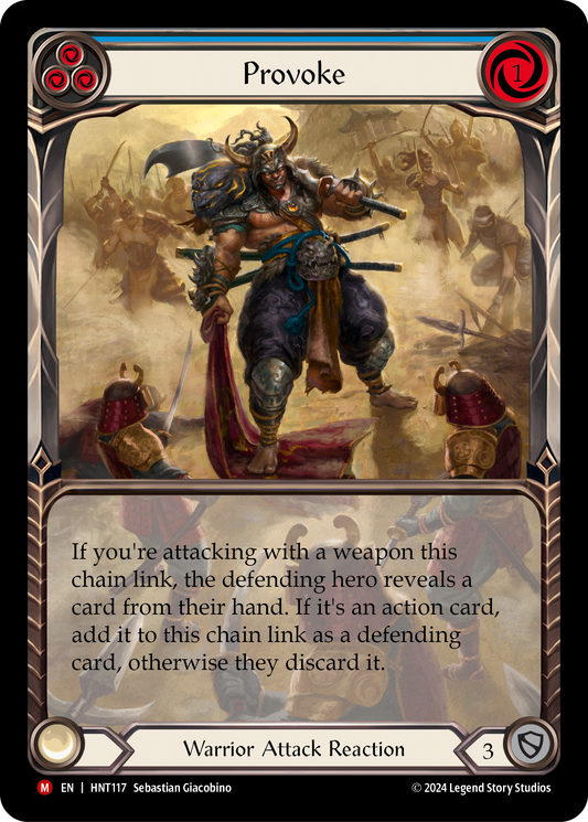 Provoke Extended Art Rainbow Foil (Blue) HNT117 (The Hunted)