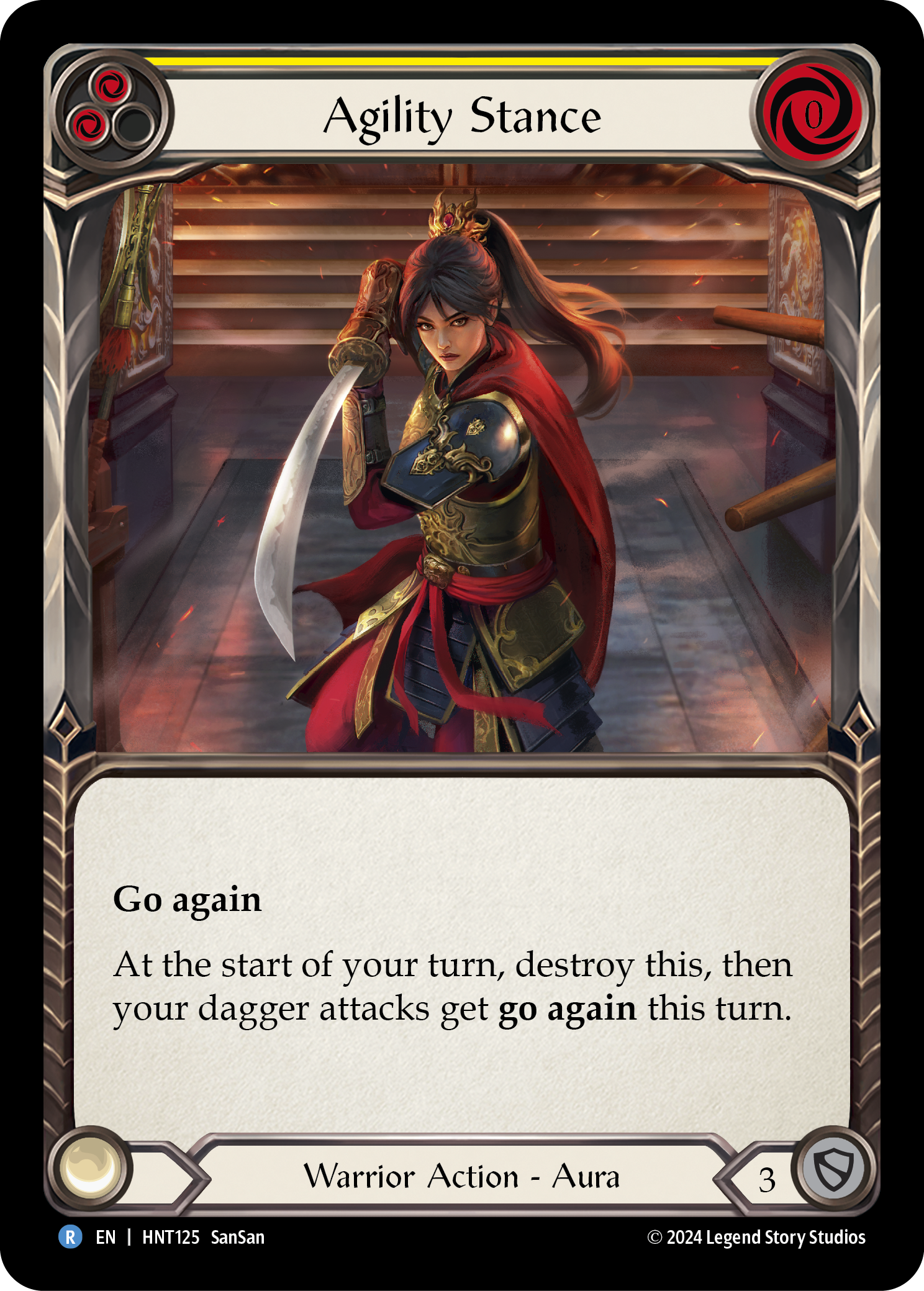 Agility Stance Rainbow Foil (Yellow) HNT125 (The Hunted)