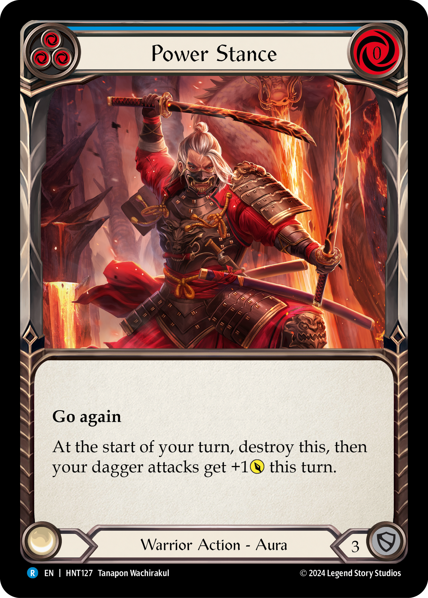 Power Stance Rainbow Foil (Blue) HNT127 (The Hunted)