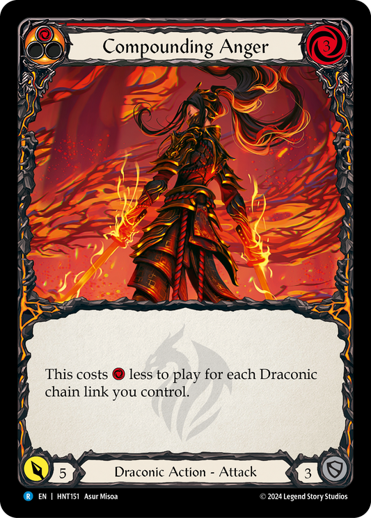 Compounding Anger Rainbow Foil (Red) HNT151 (The Hunted)