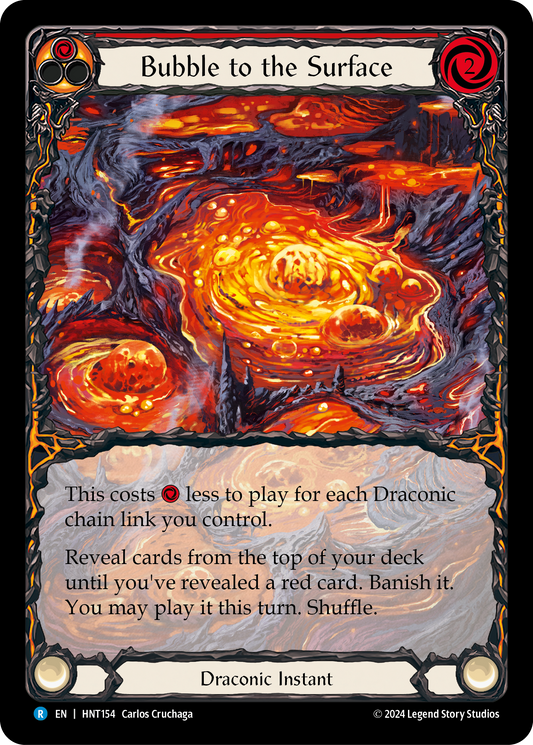 Bubble to the Surface Extended Art Rainbow Foil (Red) HNT154 (The Hunted)
