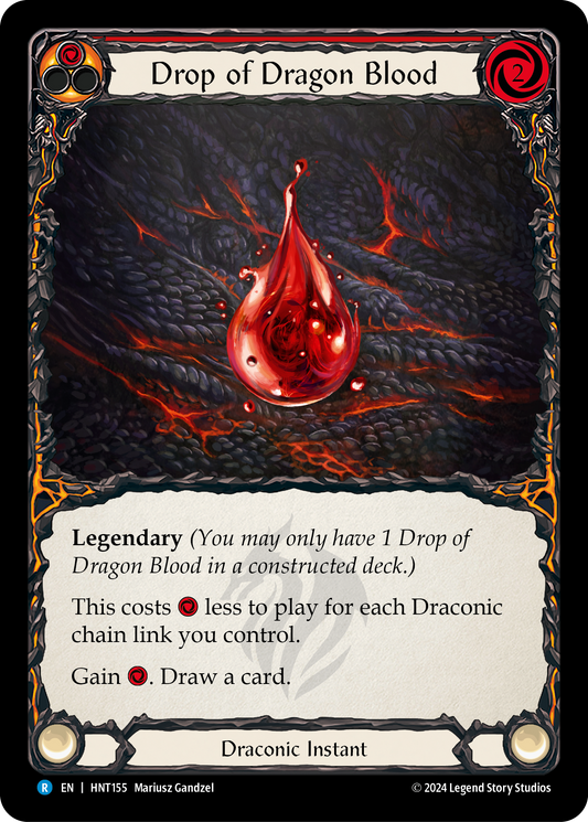 Drop of Dragon Blood Rainbow Foil (Red) HNT155 (The Hunted)