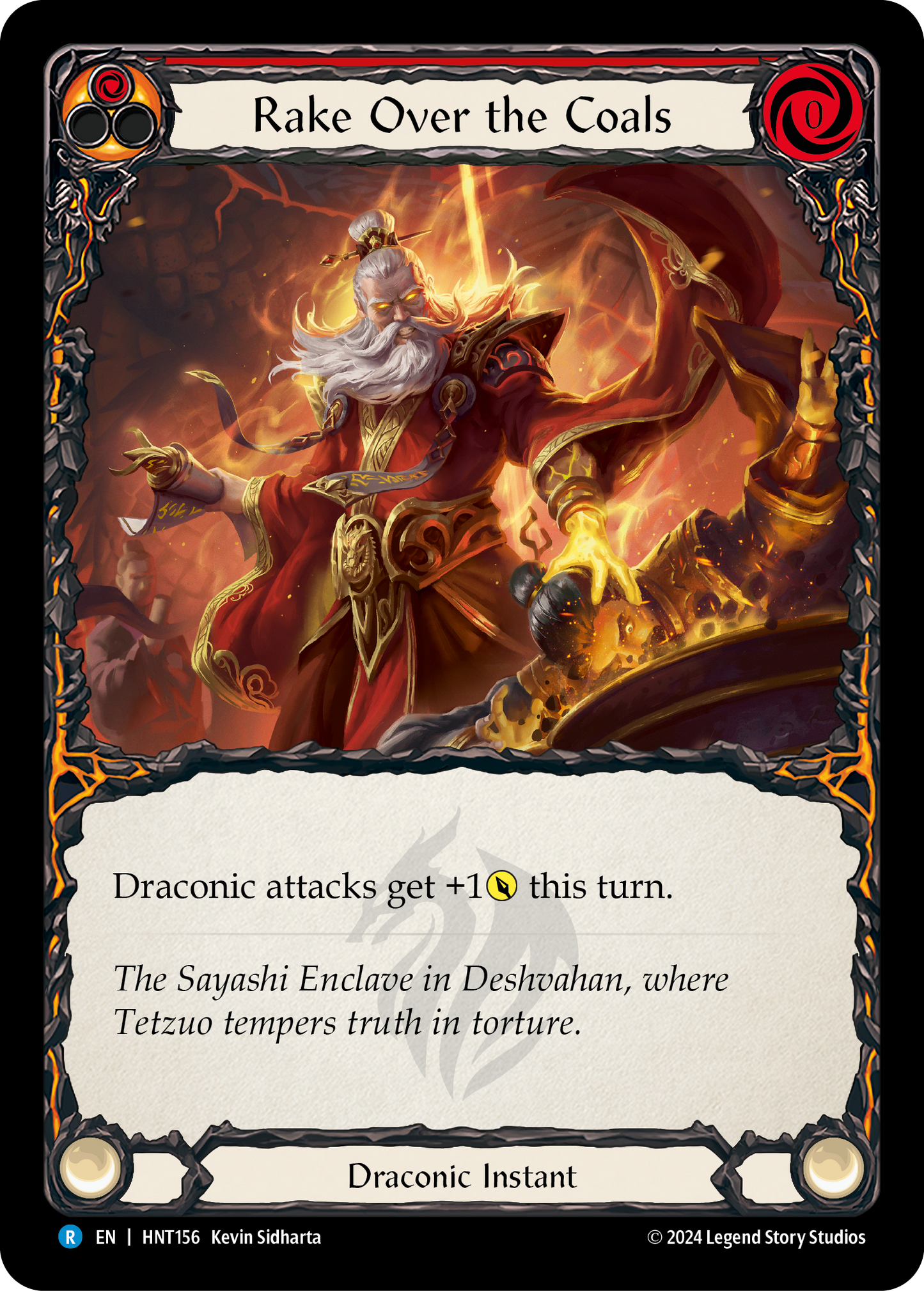 Rake Over the Coals Rainbow Foil (Red) HNT156 (The Hunted)