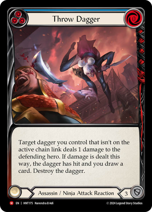 Throw Dagger (Blue) HNT175 (The Hunted)