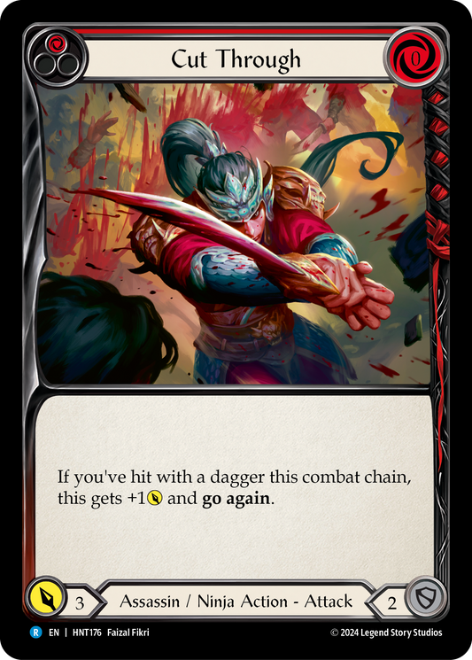 Cut Through Rainbow Foil (Red) HNT176 (The Hunted)