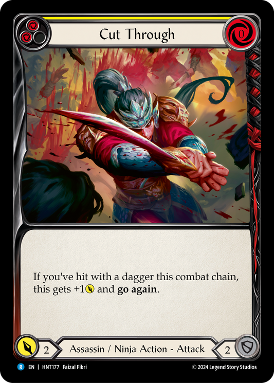 Cut Through Rainbow Foil (Yellow) HNT177 (The Hunted)