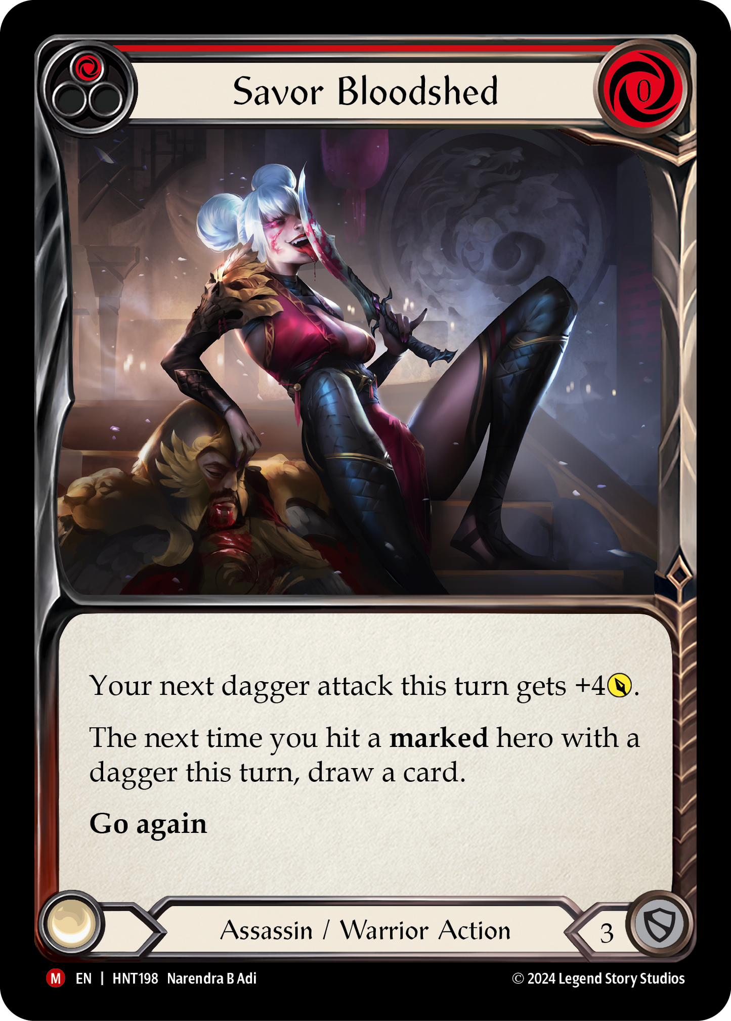 Savor Bloodshed (Red) HNT198 (The Hunted)