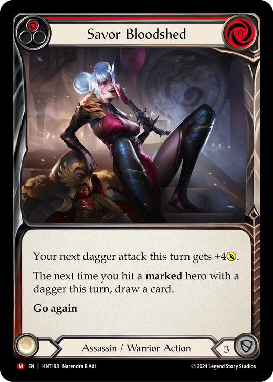 Savor Bloodshed (Red) HNT198 (The Hunted)