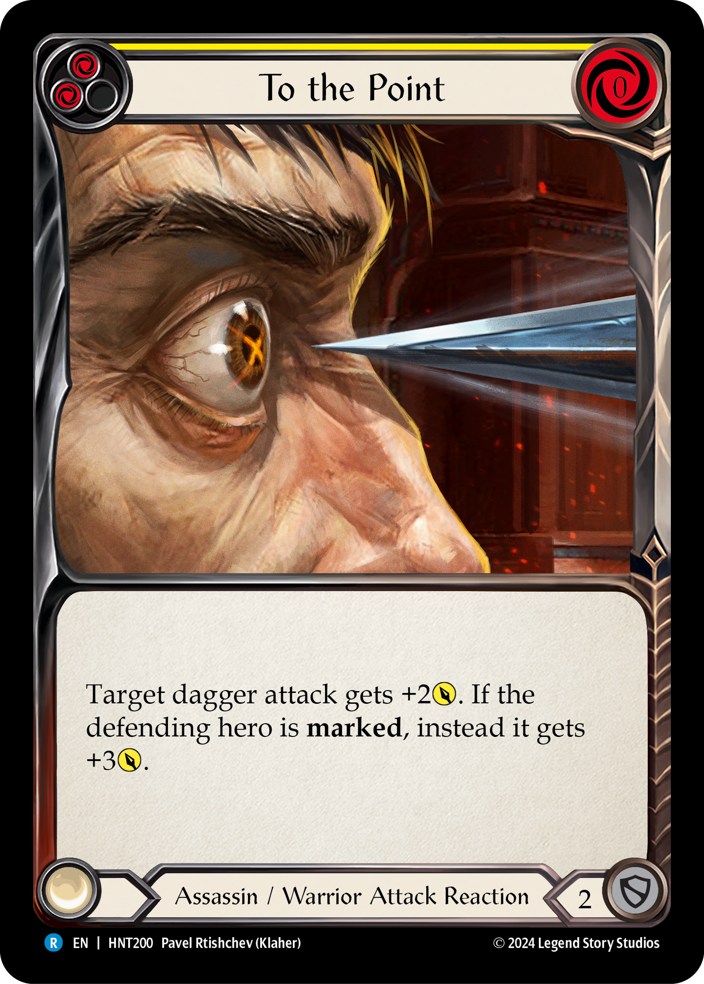 To the Point Rainbow Foil (Yellow) HNT200 (The Hunted)
