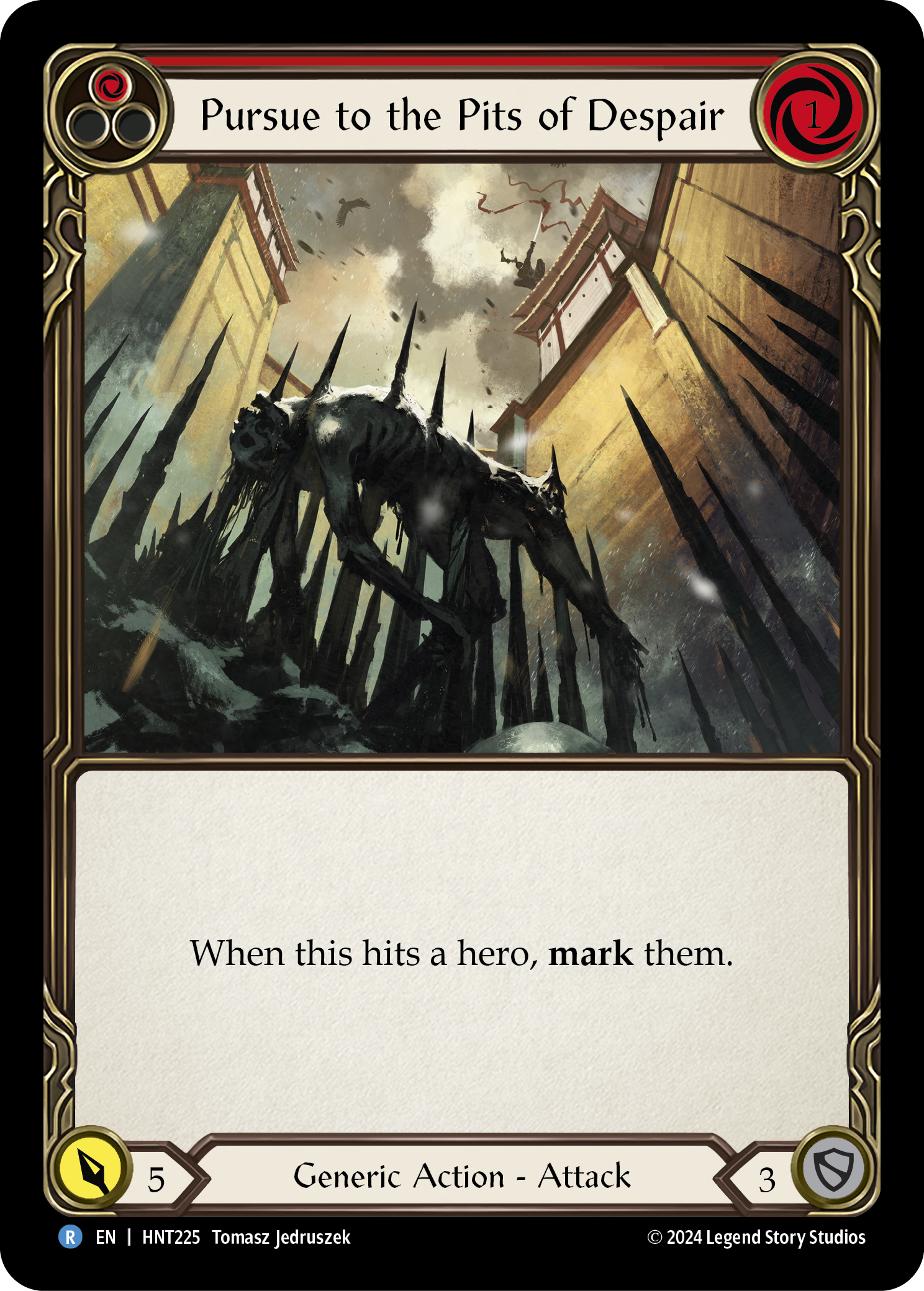 Pursue to the Pits of Despair (Red) HNT225 (The Hunted)