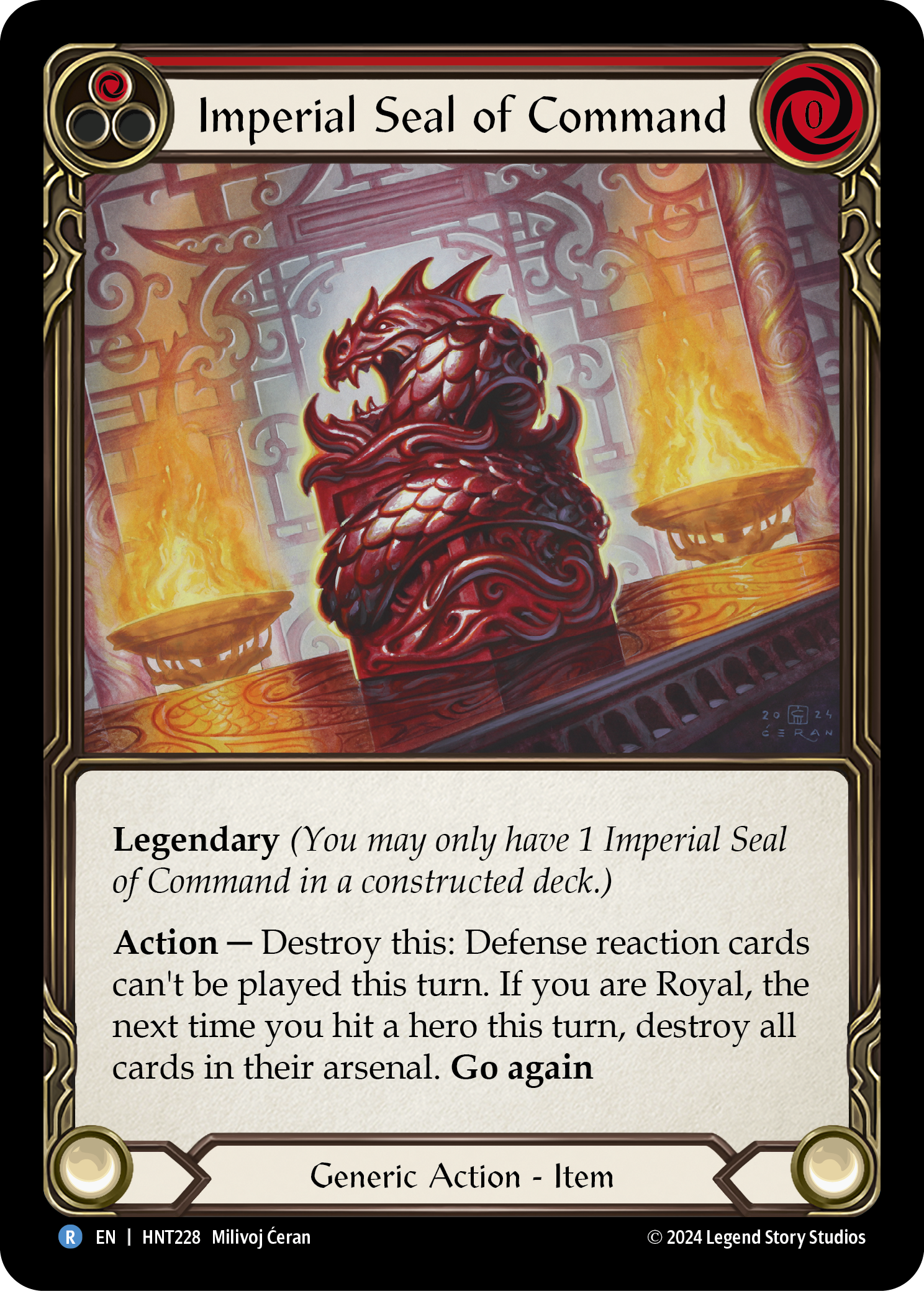 Imperial Seal of Command (Red) HNT228 (The Hunted)