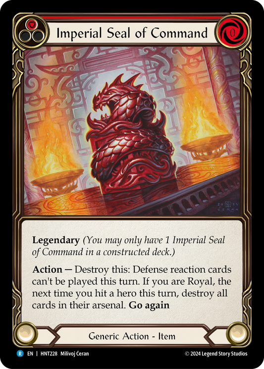 Imperial Seal of Command (Red) HNT228 (The Hunted)